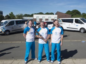 Ford baton bearers on the Queens Baton Relay