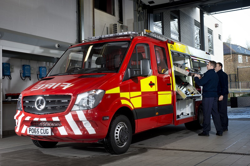 Fire shop fighting vans