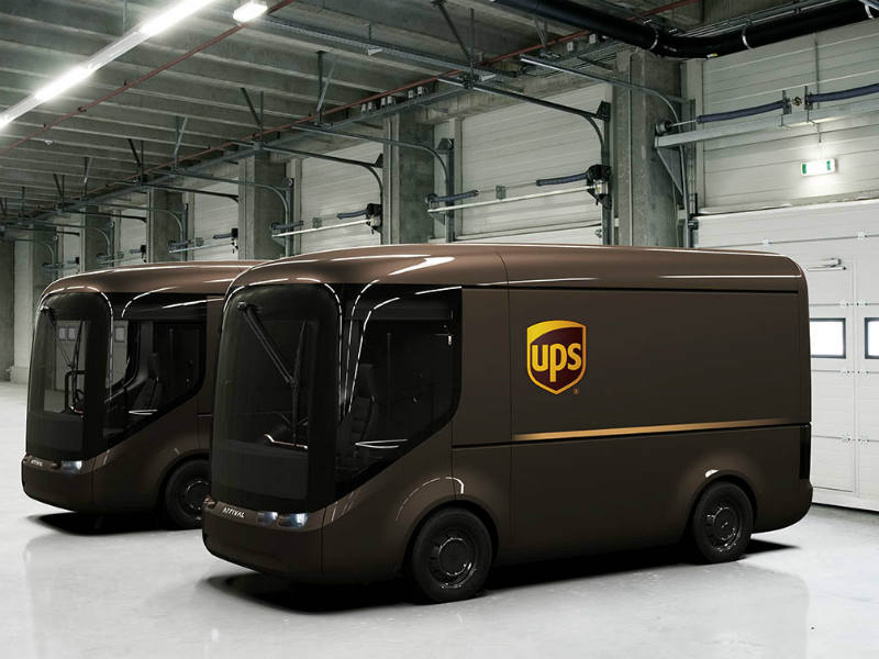 UPS branded Arrival electric vans to be used in London trial