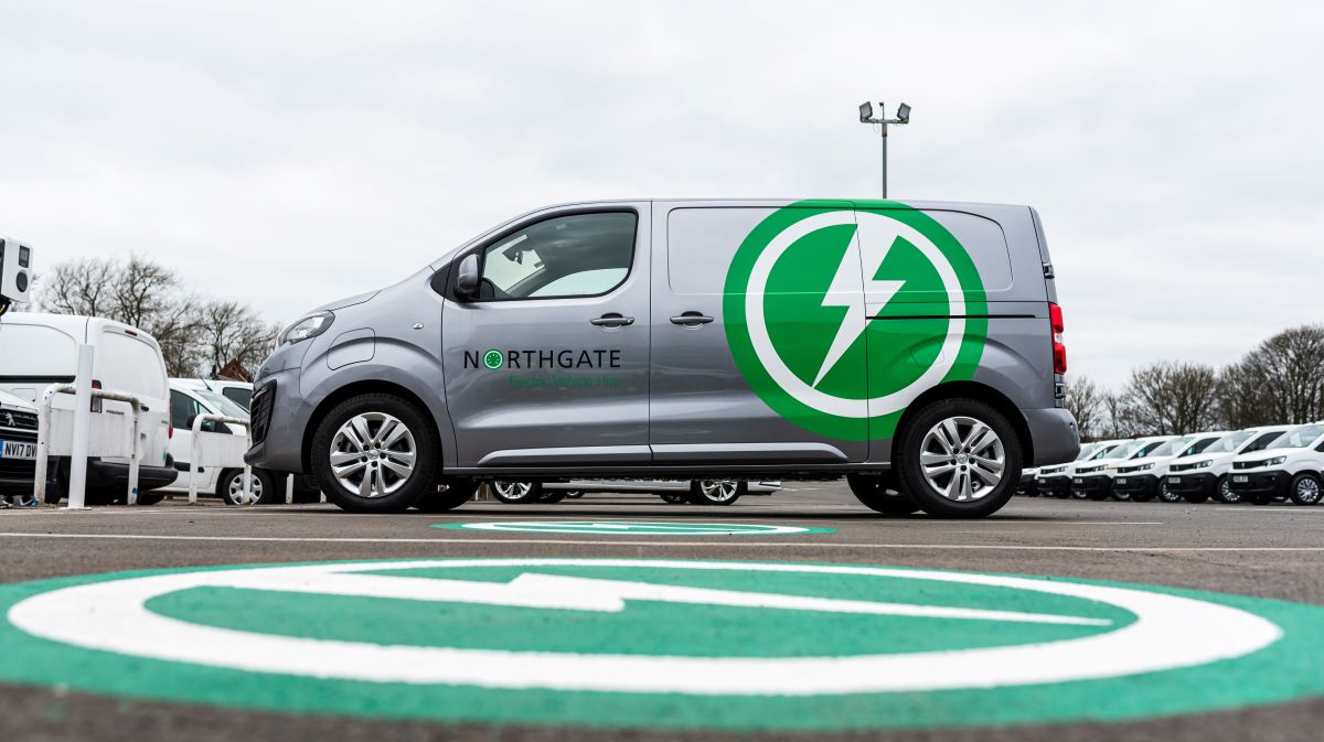 Northgate Electric Vehicle Hire van side on view