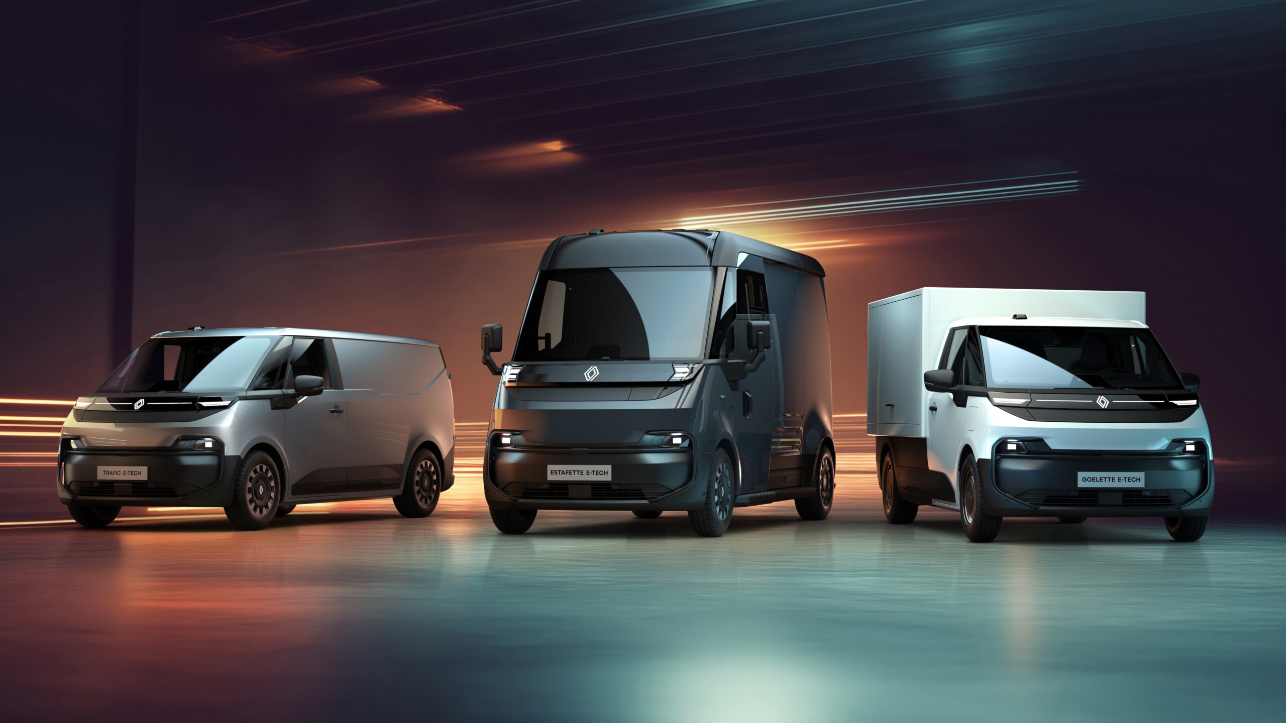 Renault Trafic E Tech electric Renault Estafette E Tech electric Renault Goelette E Tech electric